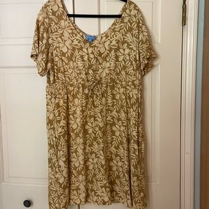 Blueginger, size XL, Hawaiian print dress